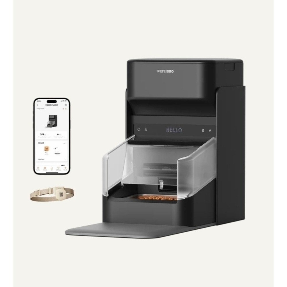 PETLIBRO ONE RFID Smart Feeder Black 3L App-Powered Automatic Pet Feeder PLAF301
